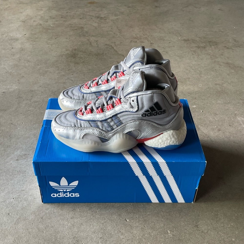 Adidas Crazy 98 BYW 'Metallic Sliver' High-Top Basketball Sneakers 6 Womens